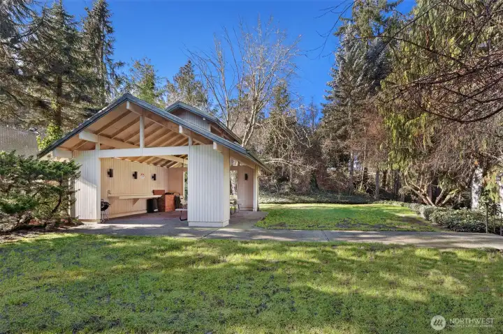 Lots of space to hang out at the gazebo.