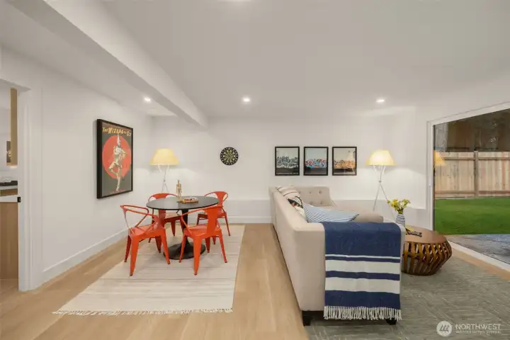 Lower level rec-room.