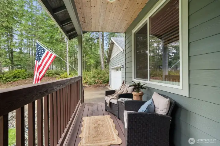 Welcoming Covered Front Porch.