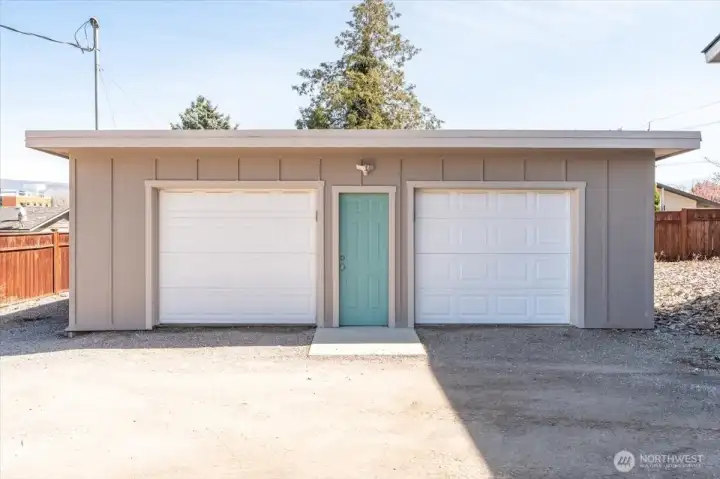 Detached garage could be used for additional rental income.