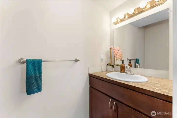1/2 bath on the main floor.