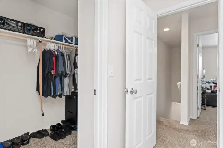 Primary closet.