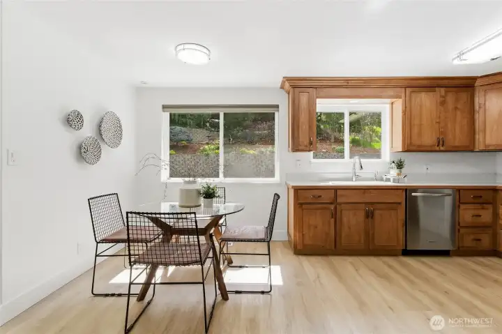 Kitchen and dining area