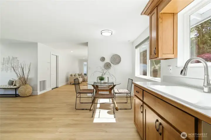 Newer kitchen appliances included