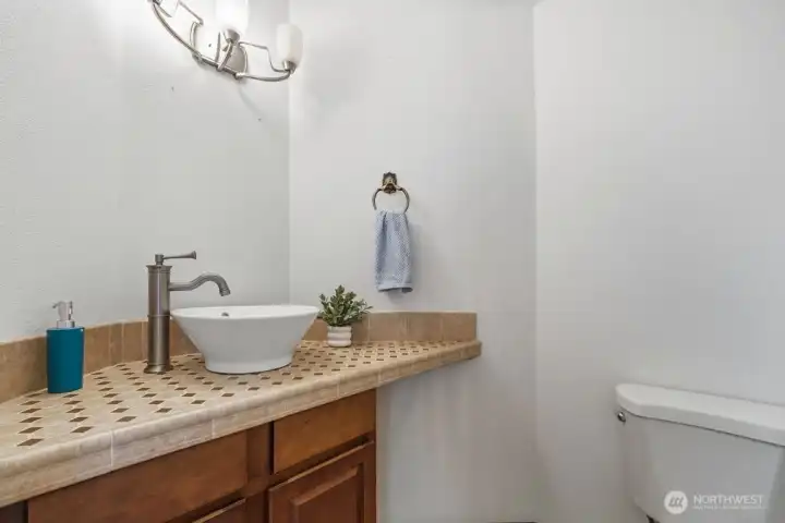 Main floor half bath