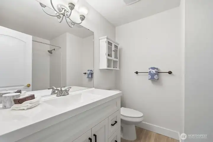 Brand new main bath upstairs