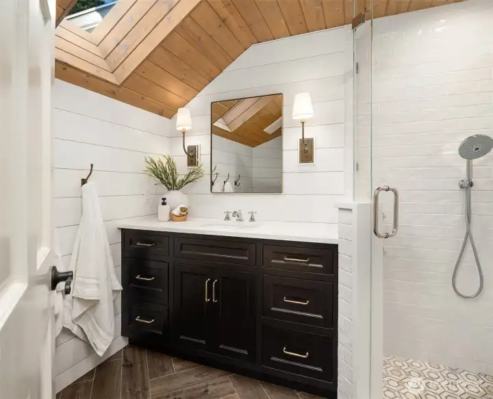 Upstairs 3/4 bathroom #1.