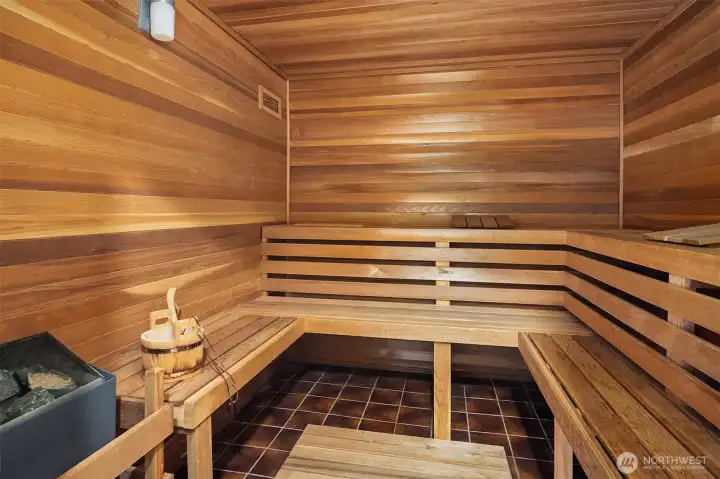 Regular sauna use may help improve circulation and promote relaxation.