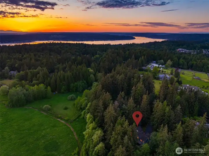 Surrounded by 250 acres of protected open space.