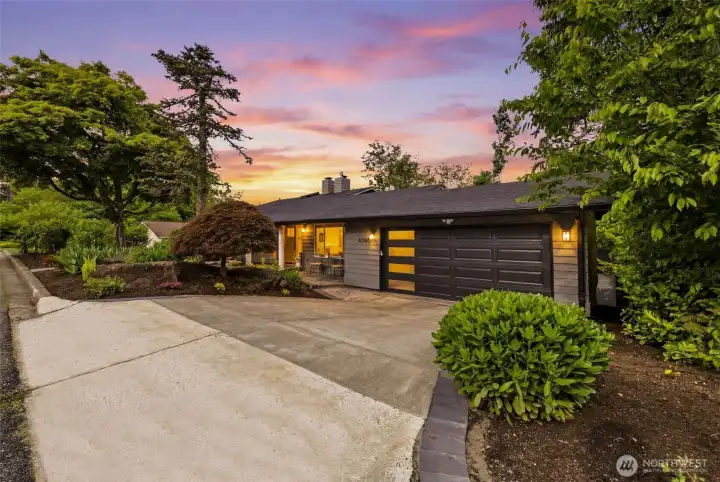 Twilight Front Exterior with Warm Evening Glow Twilight Front Exterior with Warm Evening Glow