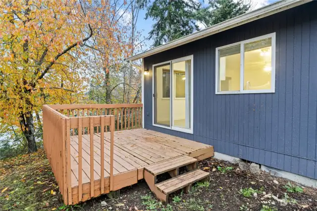 Perfect space to enjoy some peace and quiet while overlooking the water.