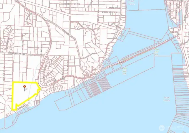 Parcel data is from Pierce County GIS  - Map features are approximate and have not been surveyed.