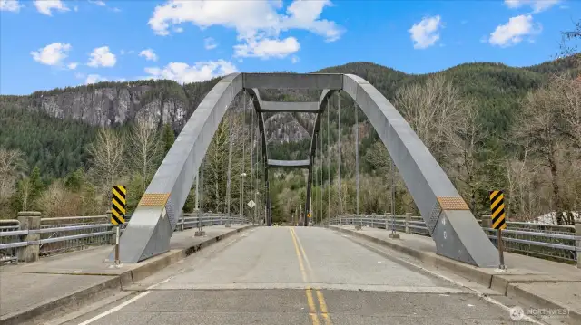 Bridge entering Index - Not on property