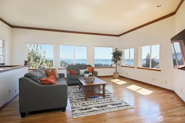 Living room with stunning views