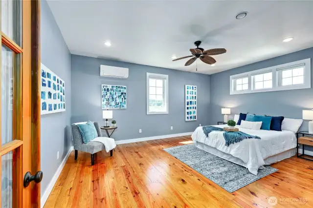 This is bedroom #2 above the main floor. This bedroom also has its own 3/4 bath.