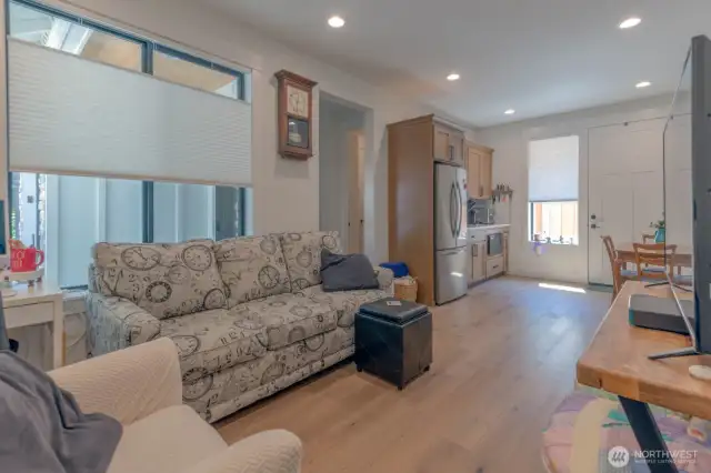 ADU Living Room - the ADU has its own garage, private entrance, kitchenette, and washer/dryer connections