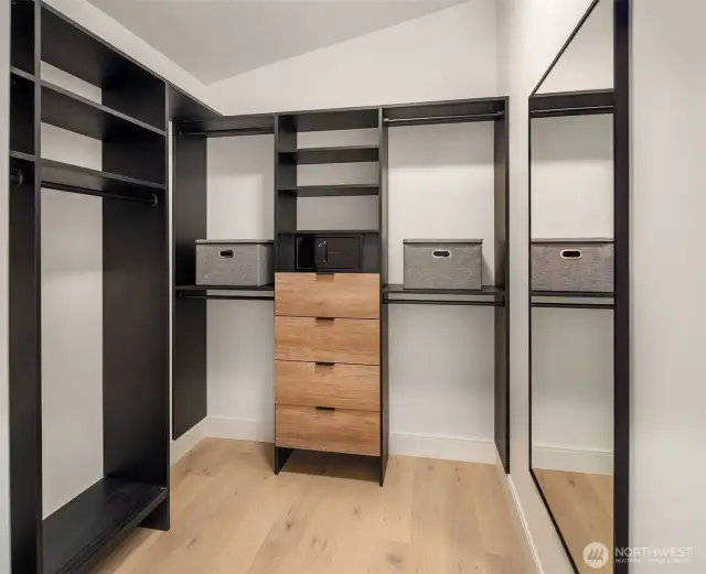 Custom Built Closet With Mycube Safe
