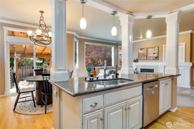 Newly updated kitchen. Stainless Steel appliance package. Dishwasher and stove newly installed in 2024.