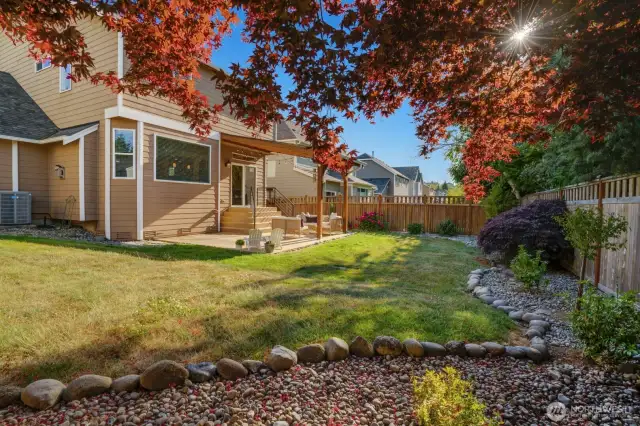 Yard was newly landscaped providing great privacy and spring/summer blooms.