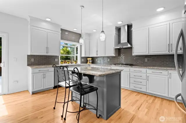 Kitchen with island