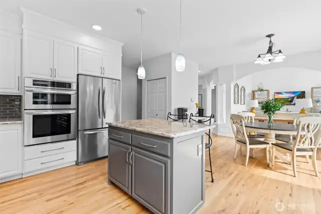 Kitchen with island