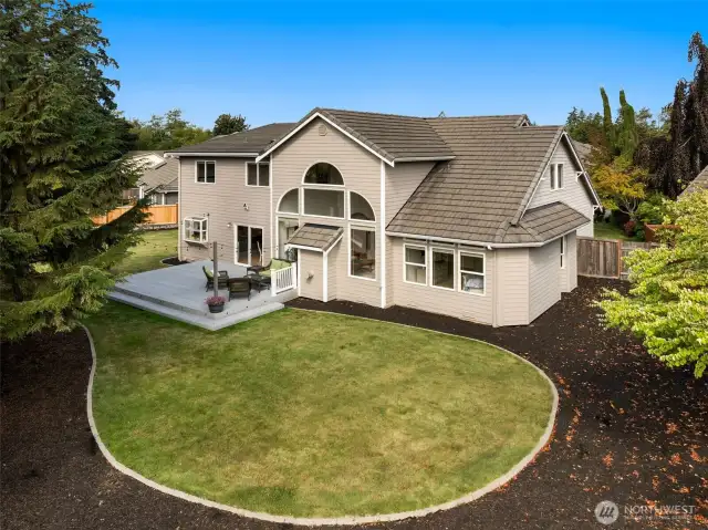 View of Fully Fenced Backyard