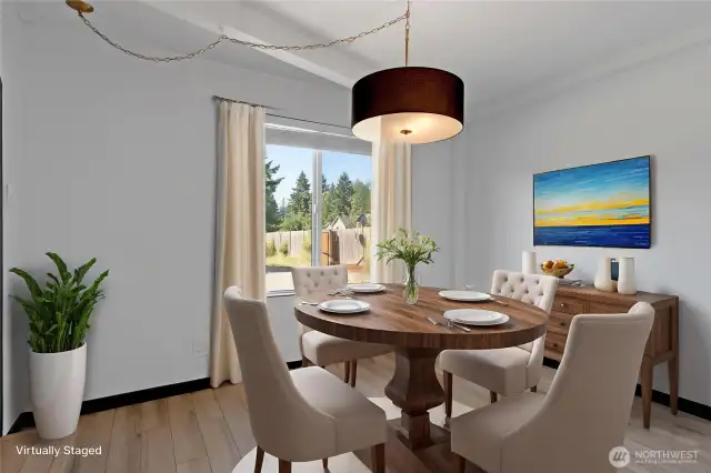 Dining Room Staged