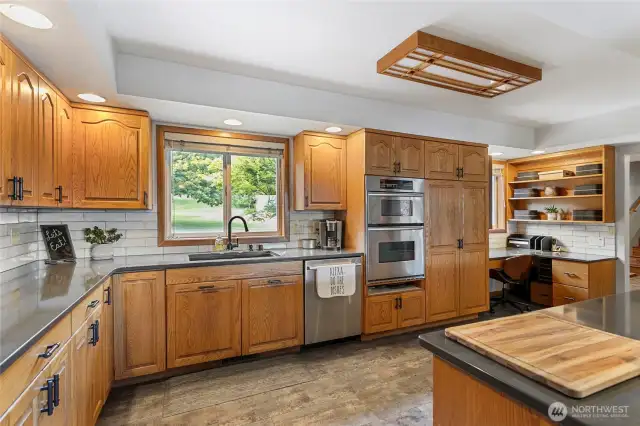 Kitchen with office space