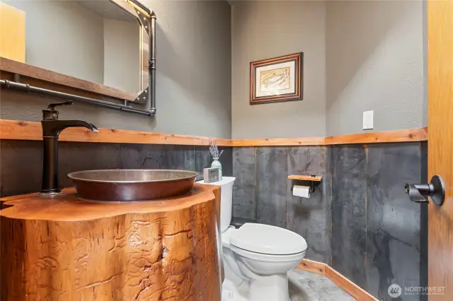 Main floor powder room