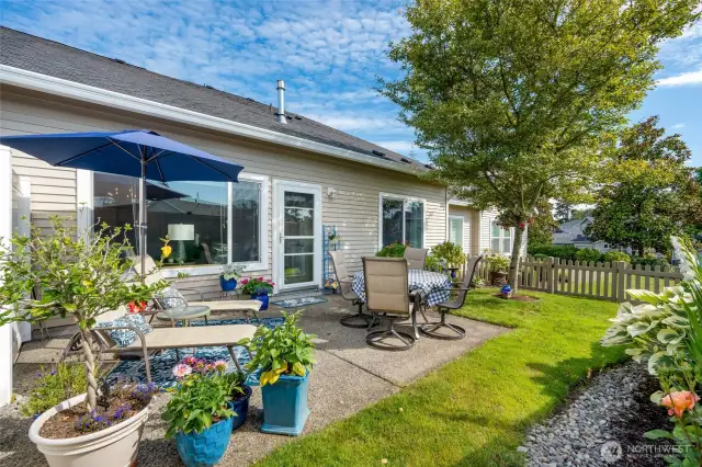 Enjoy the privacy of your fenced yard—an ideal spot for pets, a small garden, or simply soaking up sunshine.