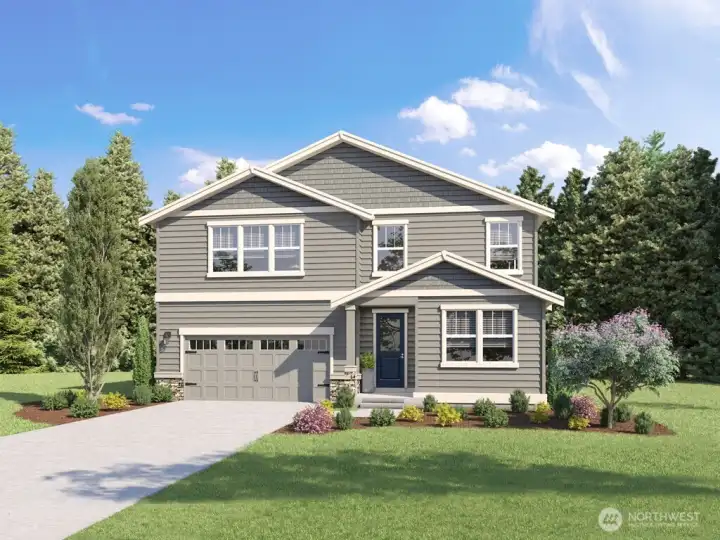 Welcome to Wolf Point in Edgewood!  The Stafford elevation C. Photo's are for representational purposes only. Colors and finishes may differ.