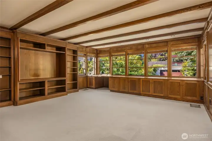 Upstairs media/family room.