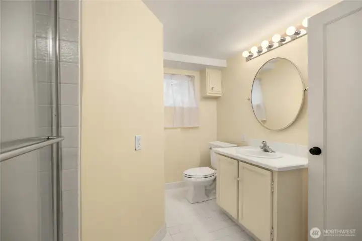 Lower level bathroom.
