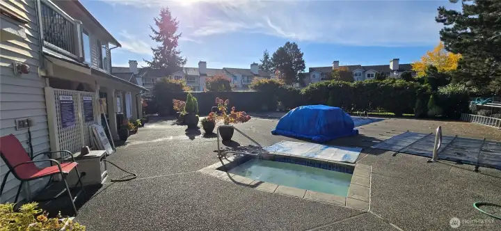 Other side of pool area, hot tub is calling!!!