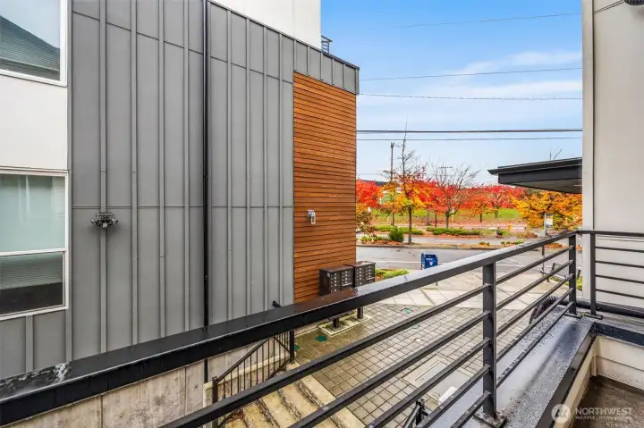 Balcony off living room