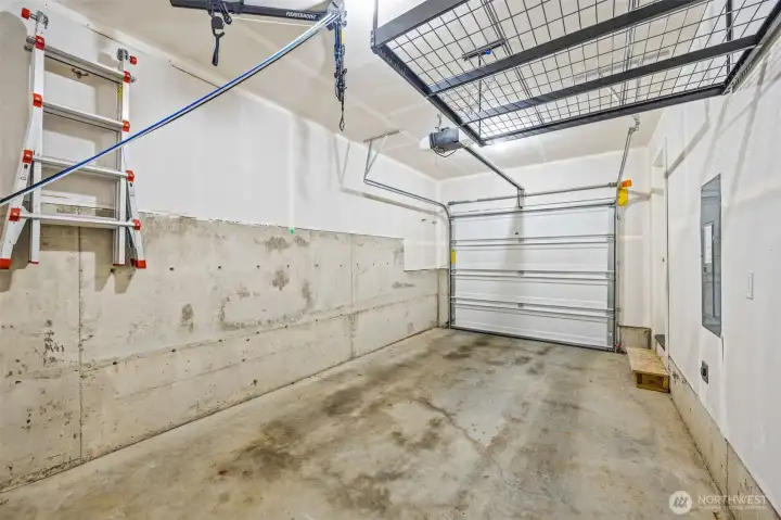 Garage with storage space
