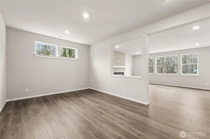 Generous Dining Space with Great Room.