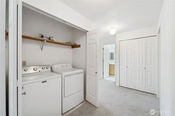 Washer/Dryer located on upper floor