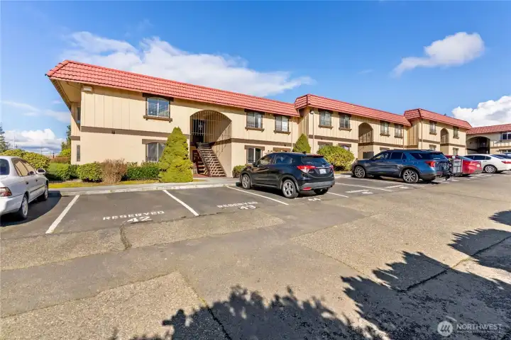 2 assigned parking spaces