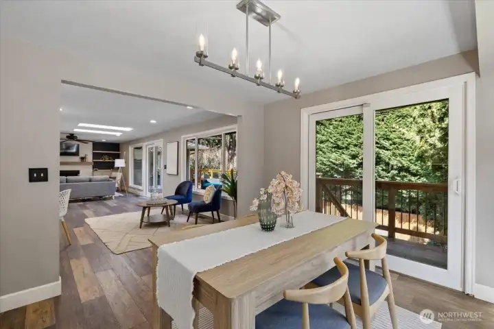 Another Slider and access to the deck!