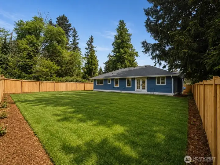 large backyard