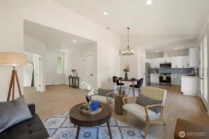 Interior photos of model unit.