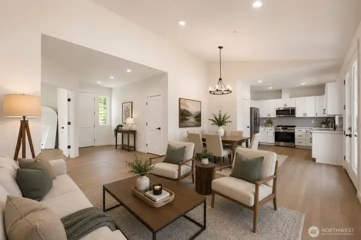 Interior photos of model unit.
