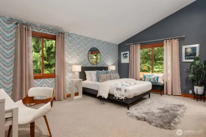 Light-filled bedroom with a soothing, airy setting