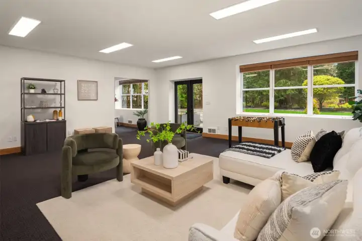 Light filled detached space with a polished, open feel