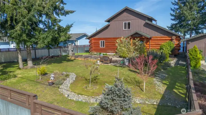 Fenced front yard for privacy.