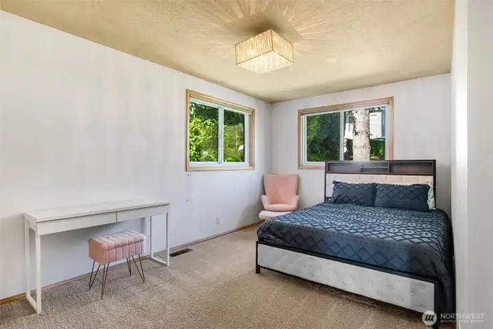 One of two main floor bedrooms.