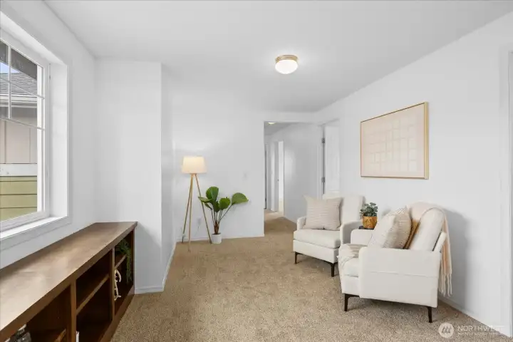 All new carpet & fresh paint throughout the second level.