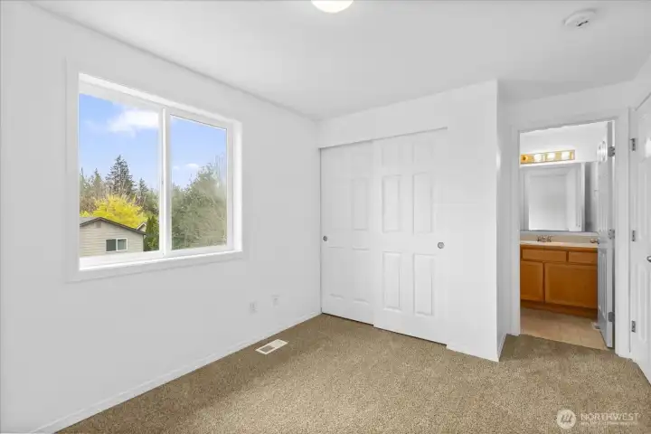 Bedroom 5 has private access to one of the upper full bathrooms.