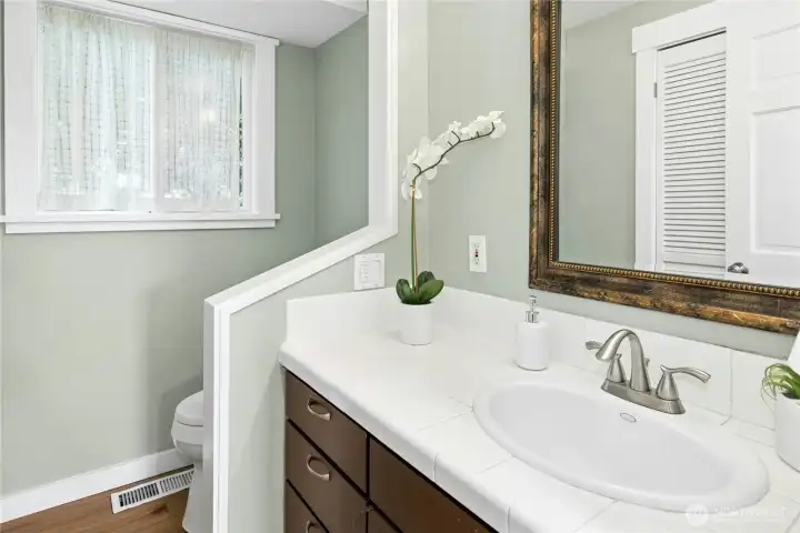 Main floor powder room.